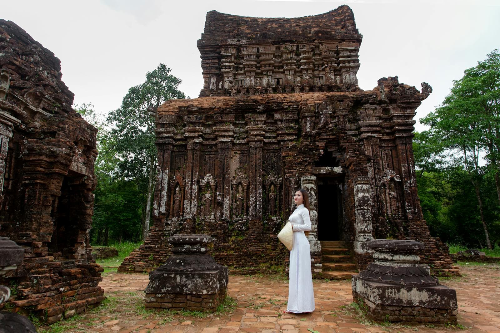 My Son Sanctuary, UNESCO World Heritage site, 9th–13th century Cham Dynasty Hindu temple ruins. Entry 150,000 VND, open from 7:30 AM.