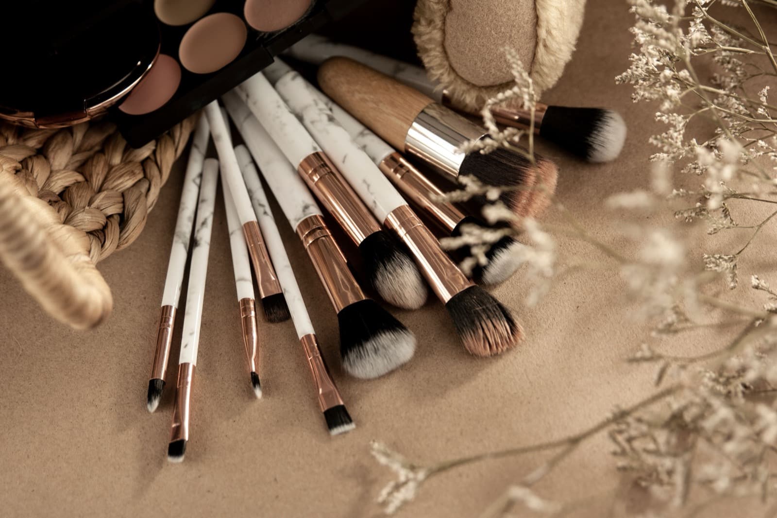 A makeup palette chosen to match personal color results