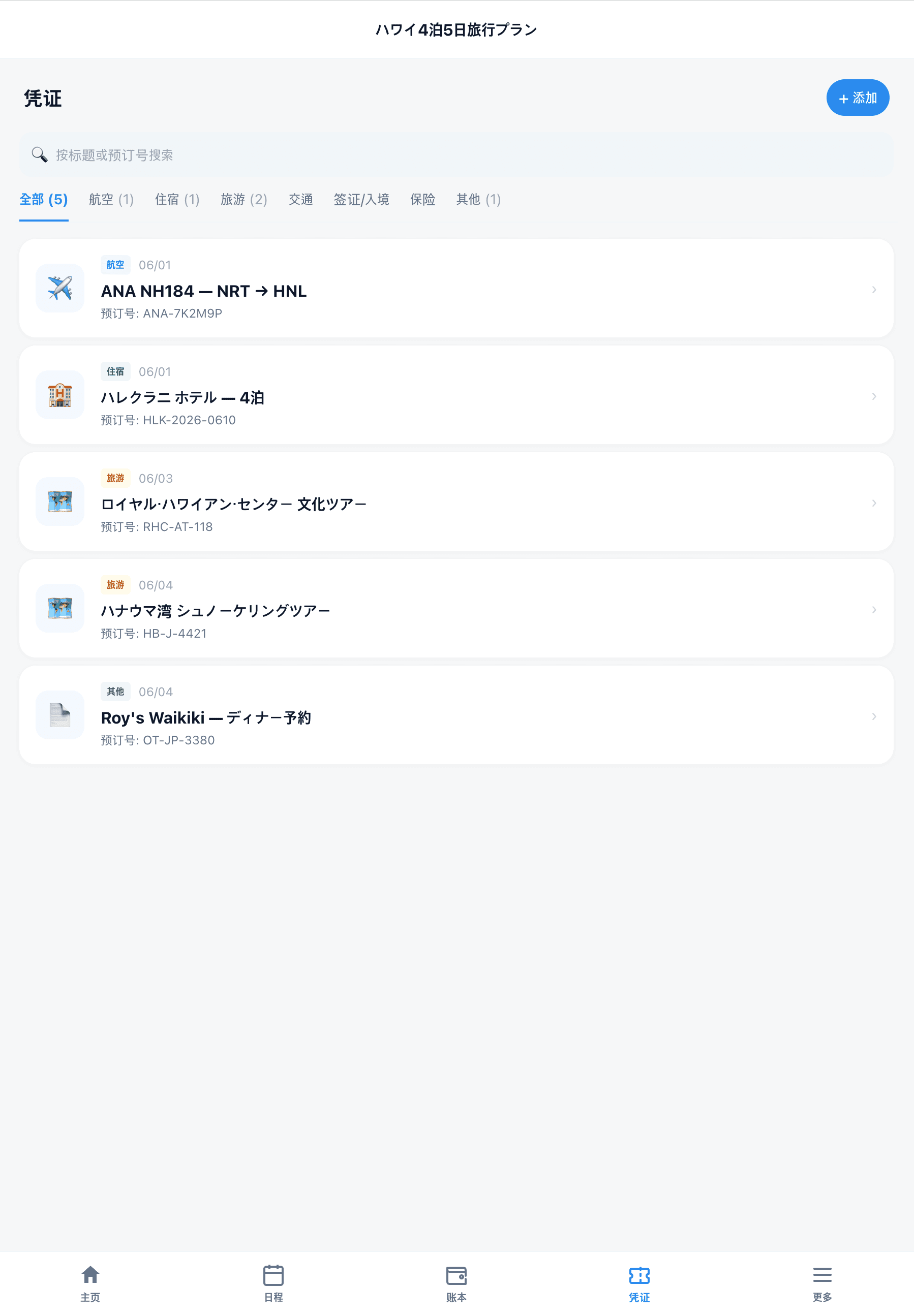 ウェブバウチャー, 航空・宿泊・ツアー・交通